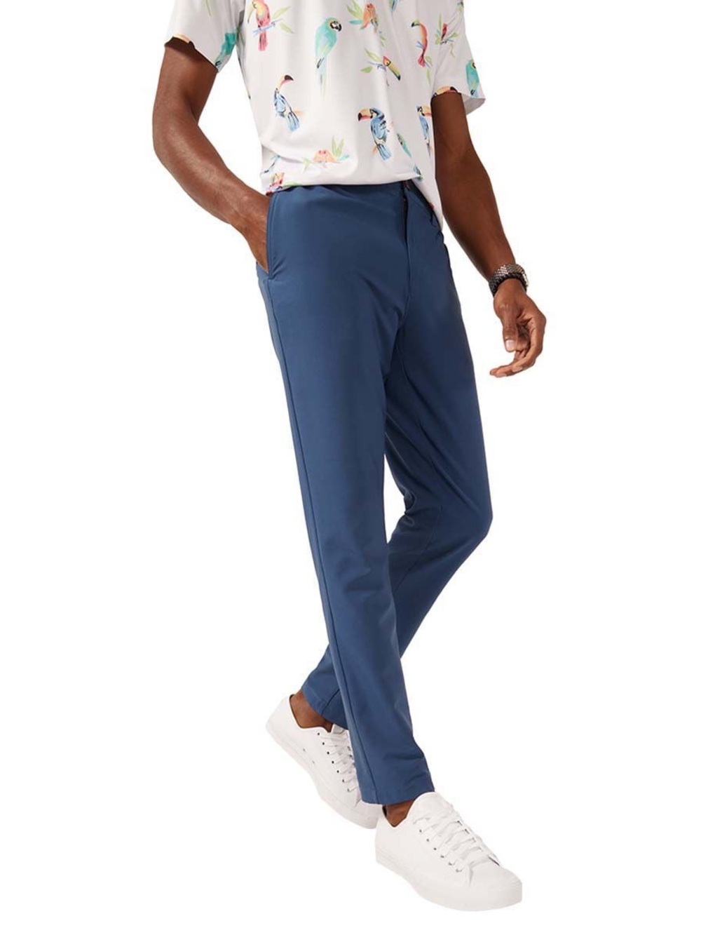 chubbies Men’s New Avenues Everywhere Performance Pant Dark Blue Chinos, M